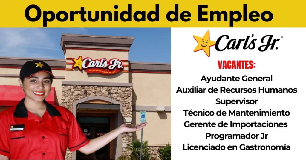 Carl´s Jr Bolsa de trabajo