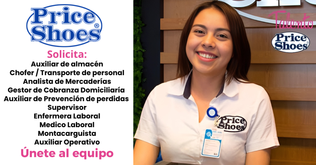 oportunidad de empleo price shoes