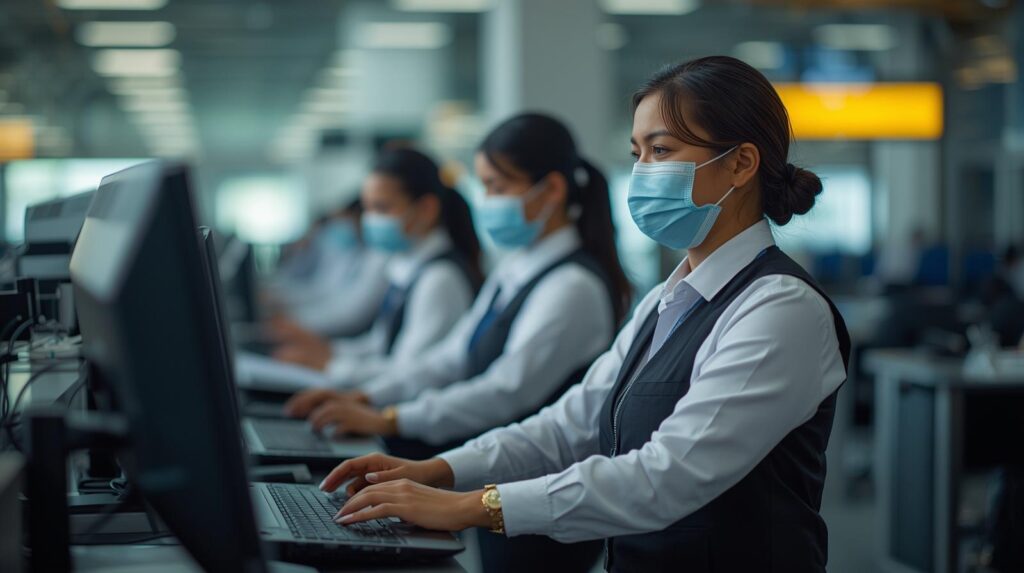 Trabajos en aeropuerto